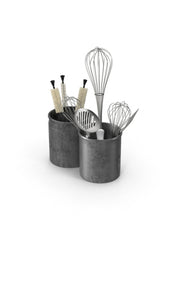Utensils in holders